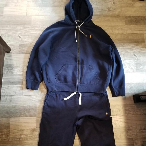 Polo Ralph Lauren Other - Polo sweat suit XXL navy blue  gently used